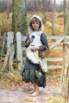 Impresionismo Painting - Country Girl de Henry James Johnstone Británico 07 Impresionista